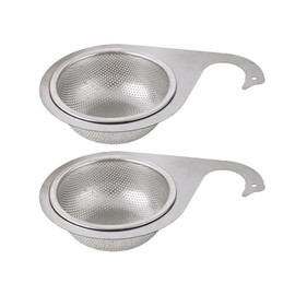Stainless Steel Swan Sink Strainer Basket, 2 Pieces Sink Basket Colander Stainless Steel, Multifunctional Drain Basket, Sink Food Catcher Swan Filters, Kitchen Sink Corner Strainer