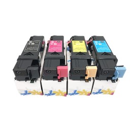 EF Products Replacement Toner Cartridge for Xerox Phaser 6500 Workcentre 6505 ( Black 106R01597, Yellow 106R01596, Magenta 106R01595, Cyan 106R01594, 4-Pack)