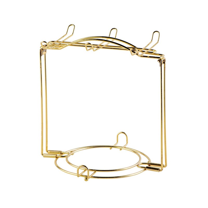 YOLIFE Tea Cup Holder for Countertop, Gold Metal Cup and