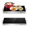 CHEFJOY Electric Warming Tray, Food Warmer w/Large Hot Plates &
