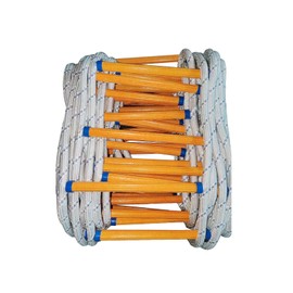 Rope Ladder,16 Feet Emergency Fire Escape Ladder Flame Resistant Safety Rope Ladder with Hooks,Fast to Deploy Sturdy and Strong Portable and Reusable 2 Story,Weight Capacity up to 2000 Pounds