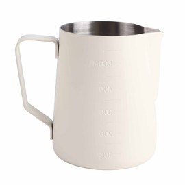 Stainless Steel Frothing Pitcher Milk Frothing Cup with Measurement Scales for Kitchen600ML