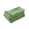 INFEI Soft Color Linen Blended Thin Dinner Cloth Napkins -
