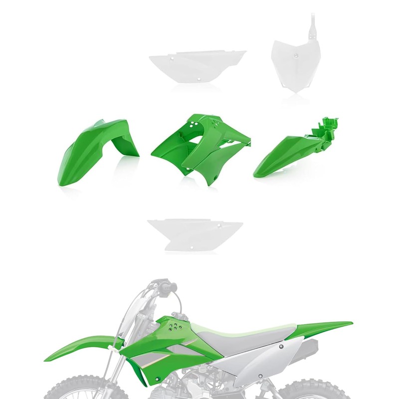 BAOUFF Plastics Kit for KLX110,Motorcycle Fairing Body Work Set Mudguard