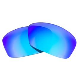 Polarized Replacement lenses for Oakley Hijinx - Crafted in USA : Multiple Options (Grey Polarized with Blue Mirror)