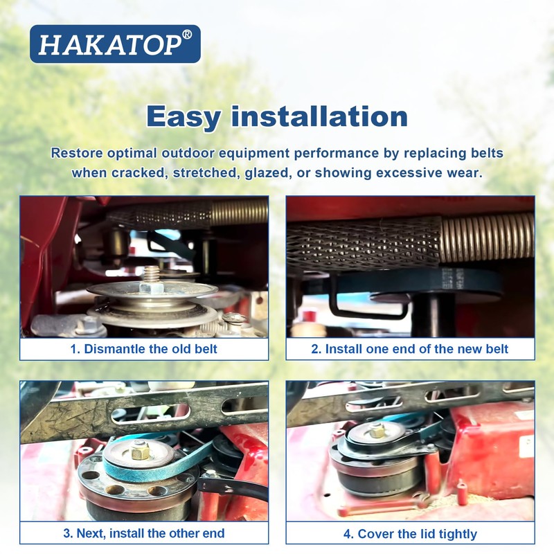 HAKATOP 121-5765 PTO Drive Belt 1/2" x 30" Single Replacement