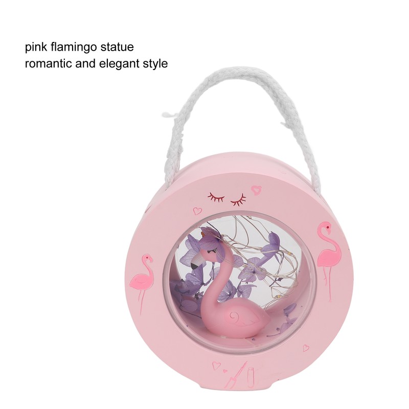 Flamingo Lamp Wall Mountable Double Sided Transparent Romantic Battery Powered