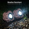 Candieslife LT-151S4 Luces Solares para Rocas de Jardín y Paisaje