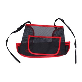 Car Net Pocket, Universal Car Net Pocket Handbag Holder Between Seats Mesh Storage Bag Organizer Kid Pet Barrier(red)