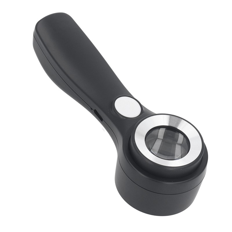 Magnifying Glass Handheld 60X Illuminated Magnifier USB Rechargeable LED Magnifying