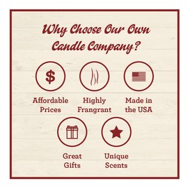 Our Own Candle Company Premium Wax Melt, Blueberry Pie, 6 Cubes, 2.4 oz (4 Pack)