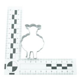 BekkiB 7153 Sheep Cookie Cutter Dimensions 6.5 x 4.5 cm Stainless Steel Easter Cookie Cutter Dishwasher Safe
