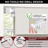 No Drill Top Down Bottom Up Roman Shades, 22×64in, Natural