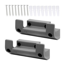 Rumyve 2set Garden Hose Pipe Hanging Holder,Hose Pipe Hanging Bracket,PVC Plastic Hose Reel Wall Mounting Bracket
