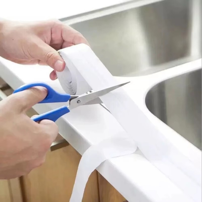 Self-Adhesive PVC Sealing Tape for Sink and Bathroom Edges –