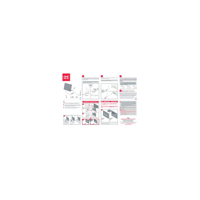 One For All A714461 Amplified Indoor Digital Antenna Suburbs Ultimate