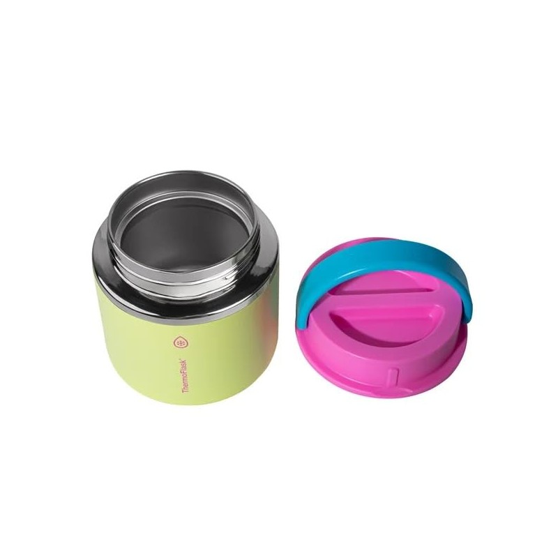 Thermoflask 20 oz Insulated Food Jar, 2-Pack, Pink and Blue,