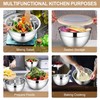 LIANYU Mixing Bowls with Visible Airtight Lids Set, 6Pcs Stainless
