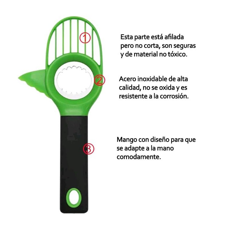 monTTese 3 in 1 Reusable Avocado Storage Container and Peeler,