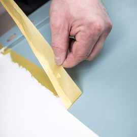 Scley Abdeckband, Kreppband Breite 25mm, Länge 33m, 3 Stück Malerband, Malerkrepp gelb, Klebeband für Malerarbeiten Serie *545*, A0303-450125