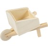 greedeko Miniature Wheelbarrow for Crafts, 11 x 6 cm, Wood,