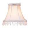 Livex Lighting S144 Bell Clip Chandelier Shade with Clear Beads,