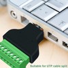 DAOKAI RJ45 Breakout,Male To 8 Pin Screw Term Block Terminal