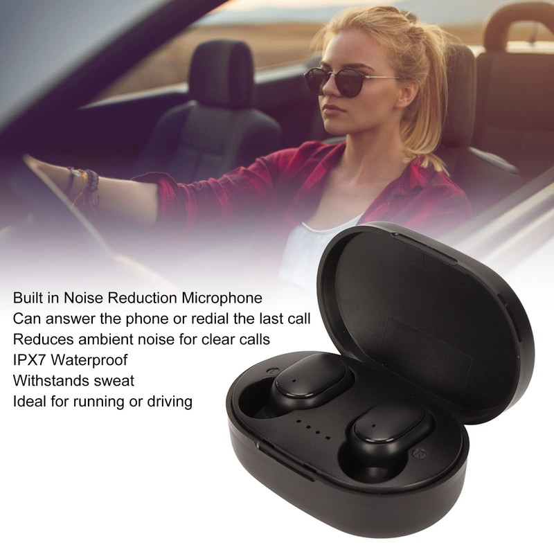 ASHATA True Wireless Earbuds, Wireless Earbuds Bluetooth 5.2 In-Ear-Kopfhörer Integriertes Mikrofon,