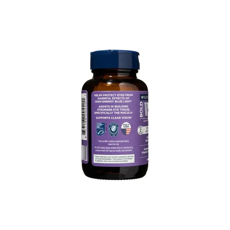 Omega 7 Wileys Finest Bold Vision Omega-7 Supplement for Eye