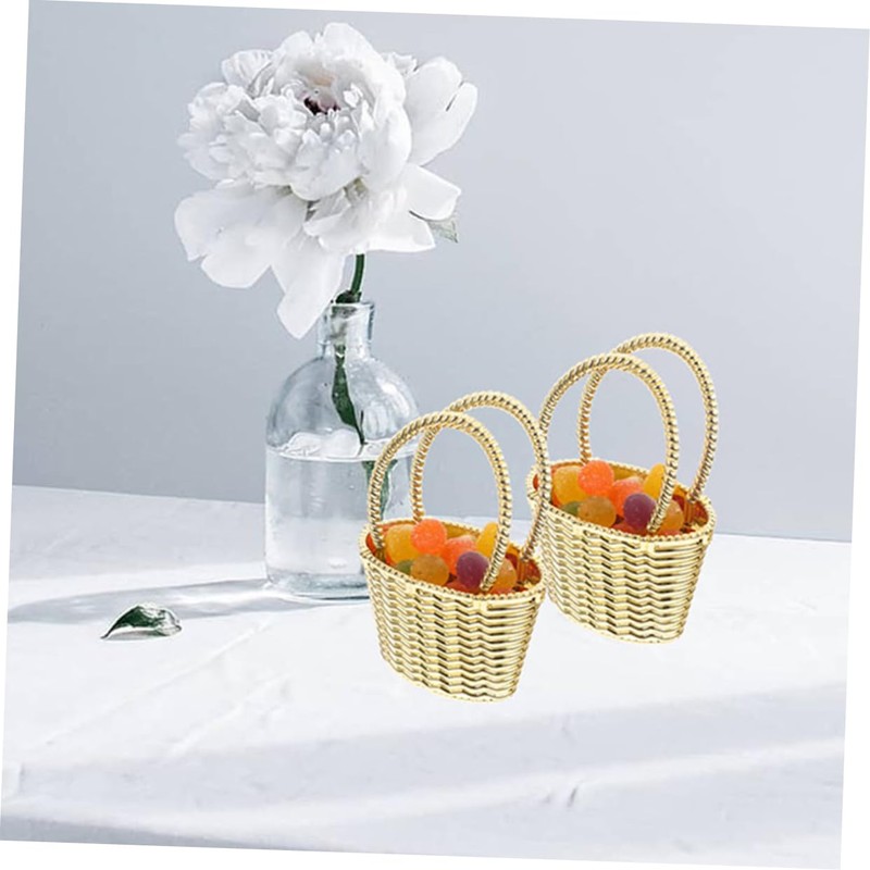 KOMBIUDA 24pcs Party Candy Baskets Elegant Storage Baskets for Weddings