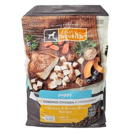SIMPLY NOURISH Puppy Chicken and Brown Rice Dry Dog Food, 5 Pound Bag