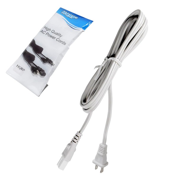 HQRP AC Power Cord 6ft Long Compatible with Baby-Lock BLL,
