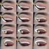 Kagodri Eye Makeup Template Stickers, 24pcs Template Eye Makeup Tools,