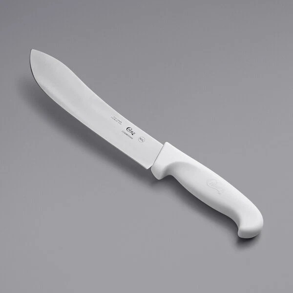 Choice Butcher Knife with White Handle (select size below) -