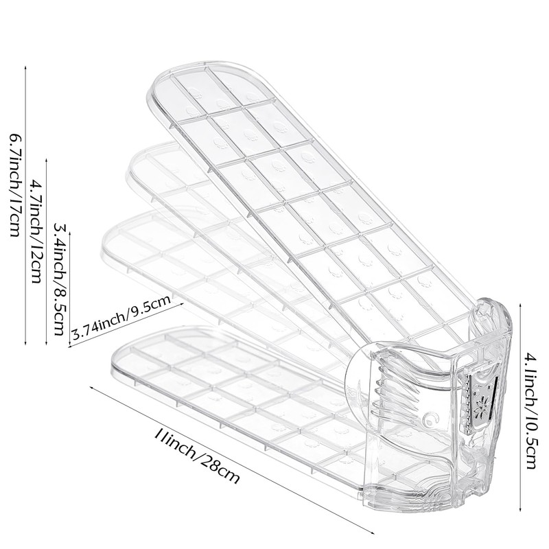 beehomay Shoe Slots Organizer Durable and Thick,Elephant-Shaped Adjustable Shoe Stackers,Space