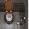 Dalton Wooden Elongated Soft Close Toilet Seat, Java Brown, Quick