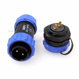 ZBLZGP WEIPU SP21 SP2110/P+SP2112/S IP68 Waterproof 2 Pin Docking Screw Welding Soldering Cable Wire Connector Plug