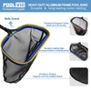 Poolvio 5-in-1 Pool Cleaning Kit - Includes Semi-Deep Skimmer Net,