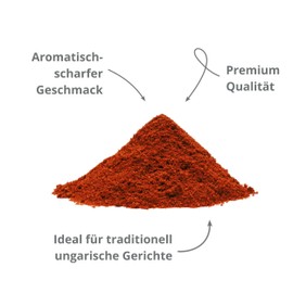 Boomers Gourmet - Peppers Rose Spicy Original Hungarian Pepper Powder Ground Paprika Powder Hungarian Delicious Refill - 120 g