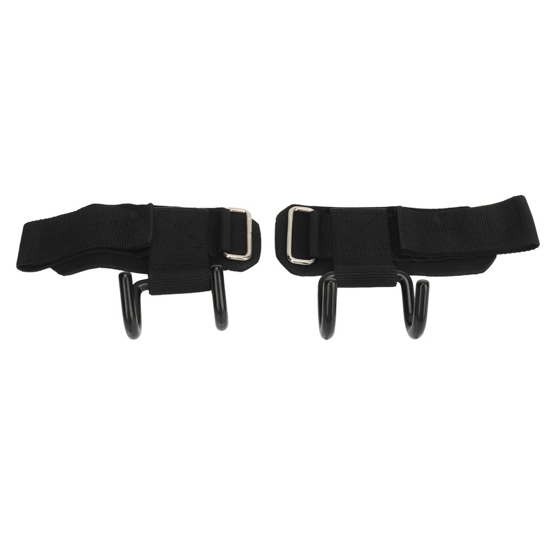 2pcs Weight Lifting Hook Heavy Duty Wrist Wraps Power Weight