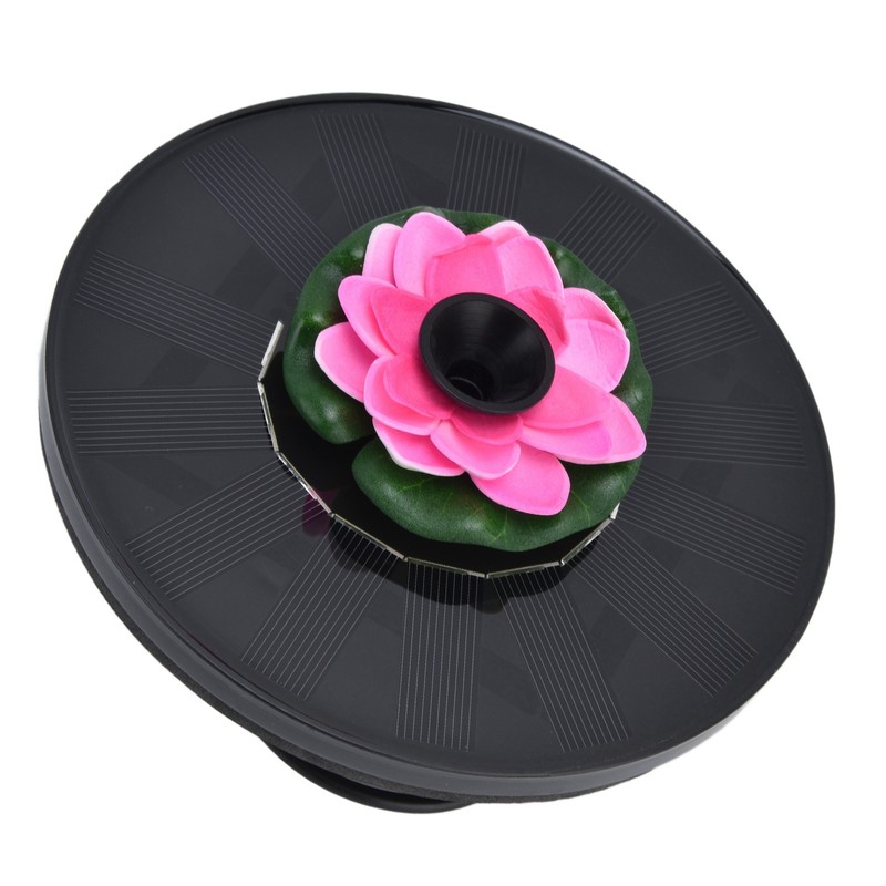 Lotus Solar Fountain Water Pump Floating Mini Solar Powered Water