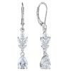 YL Wedding Dangle Earrings for Brides Bridesmaid 925 Sterling Silver