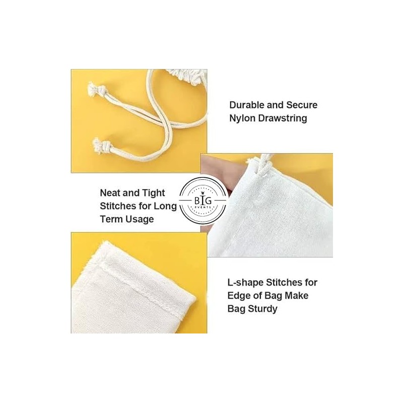 Mayatra's Organic Cotton Laundry Bag Set - Eco-Friendly, 100% Pure