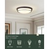 Cargifak 16 inch Flush Mount Ceiling Light, 3-Light Close to