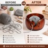 Wooden Yarn Bowl for Crochet & Knitting – Portable Pine