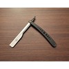 Black Barber Salon Hair Cutting and Grooming Straight Edge Razor