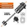 CZC AUTO Trailer Tongue Coupler Lock Keyed Alike Dia 1/4