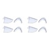 Poggapp 4 Pairs Eye Glasses Side Clear Side Shield for