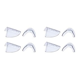 Poggapp 4 Pairs Eye Glasses Side Clear Side Shield for Glasses