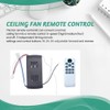 Aswalling Ceiling Fan Remote Control Kit 40W 6-Speed Timing Function